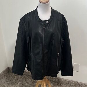 😊 Spym Faux Leather Jacket